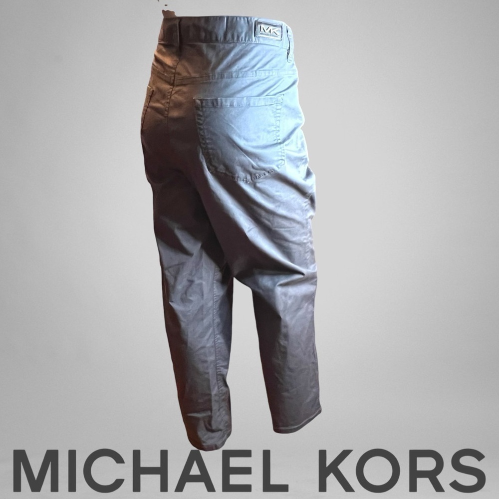 MICHEAL KORS Lightweight Cotton Chambray Slacks - Picture 4 of 10